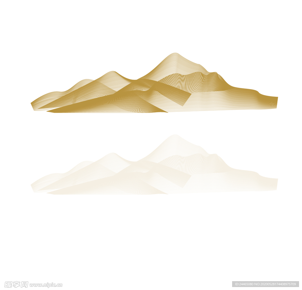 山线条矢量