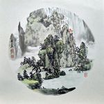 刘俊良国画山水画作品绘画