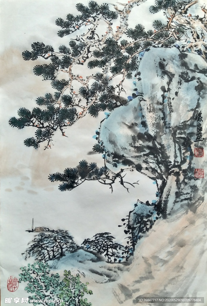 刘俊良国画山水画作品