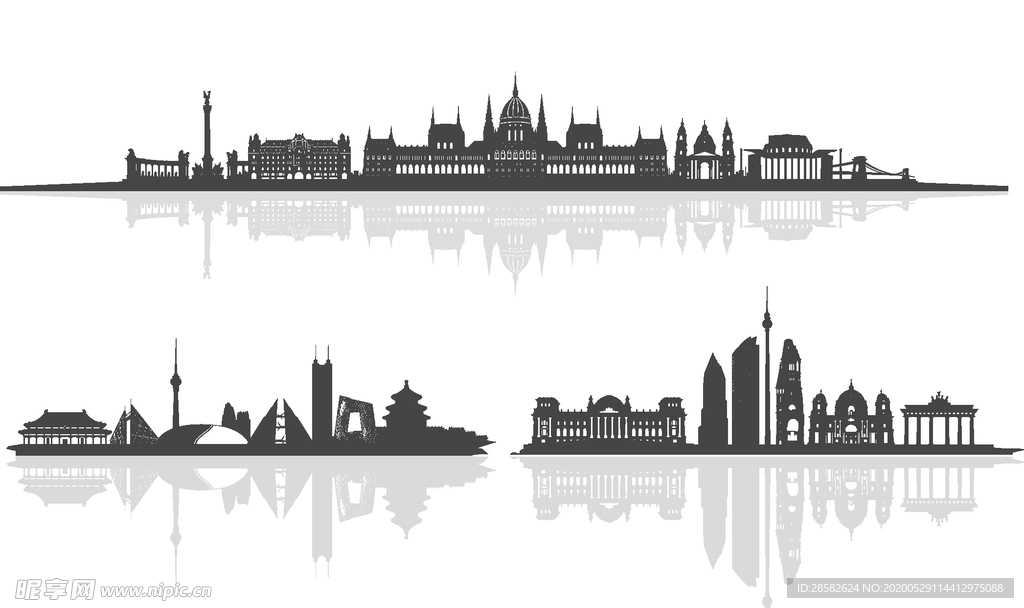 都市矢量图 城市 大厦