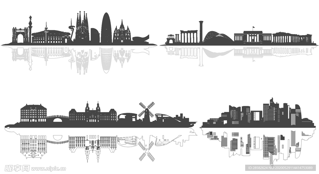 都市矢量图 城市