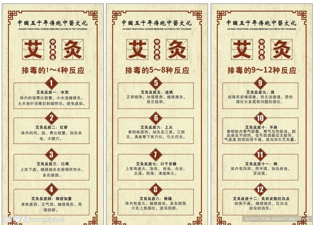 艾灸展架  中医养生  文化