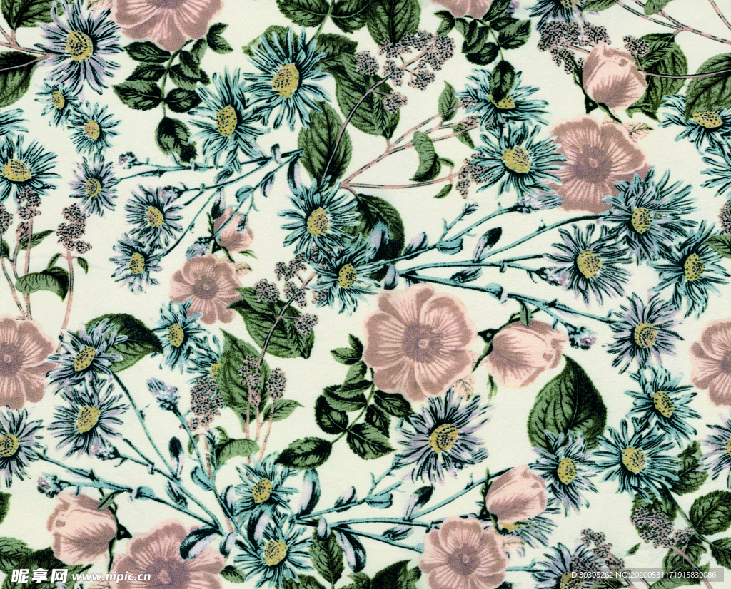 数码印花 手绘 手绘花 花朵