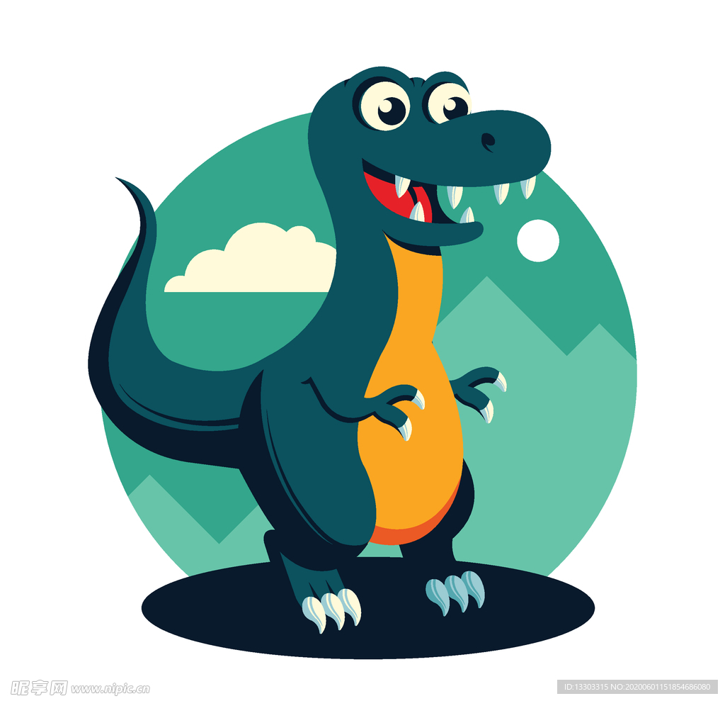 霸王龙矢量素材