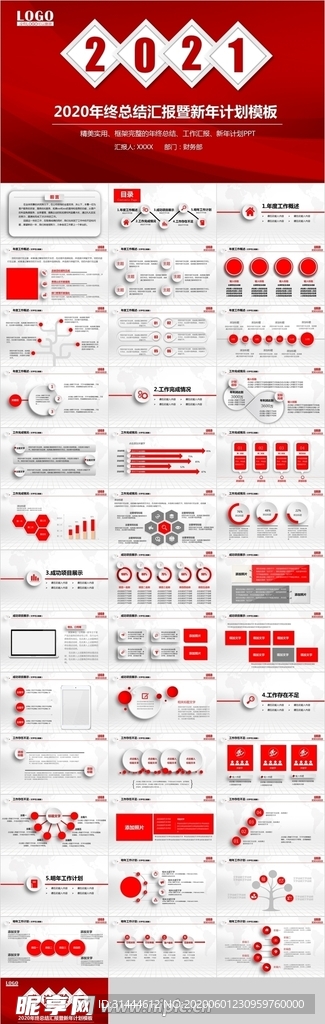 企业年终工作总结报告PPT