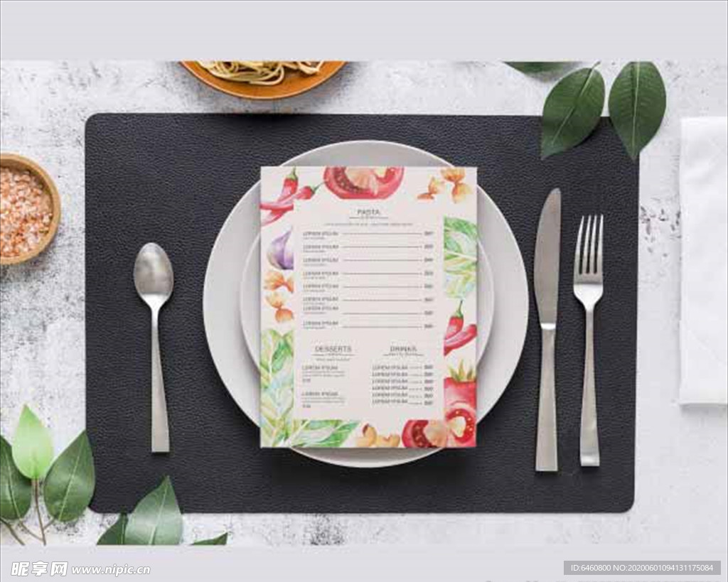 餐厅菜单设计素材