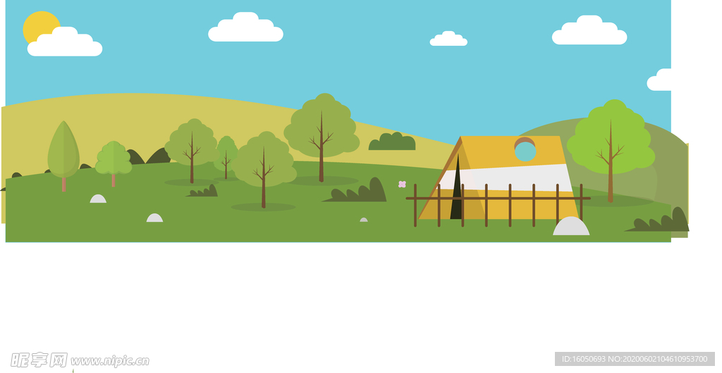 卡通背景 亲子主题