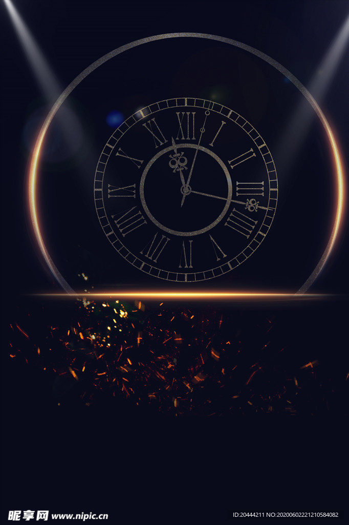 黑金风倒计时海报