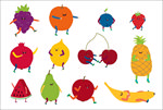 卡通水果