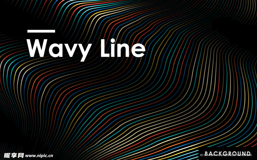 抽象波纹线条背景