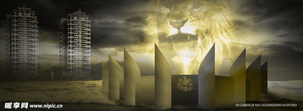 地产广告  狮子