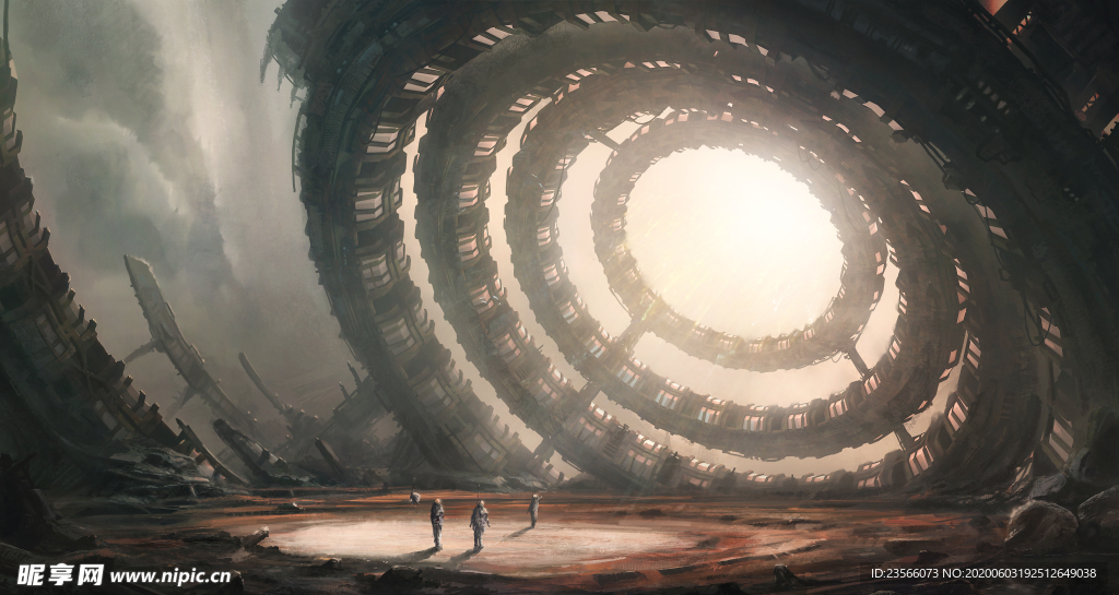 赛博朋克风未来科技插画