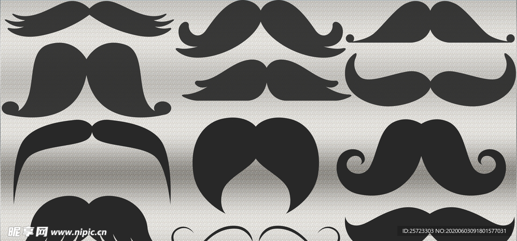 胡子每个图形都是单独图层