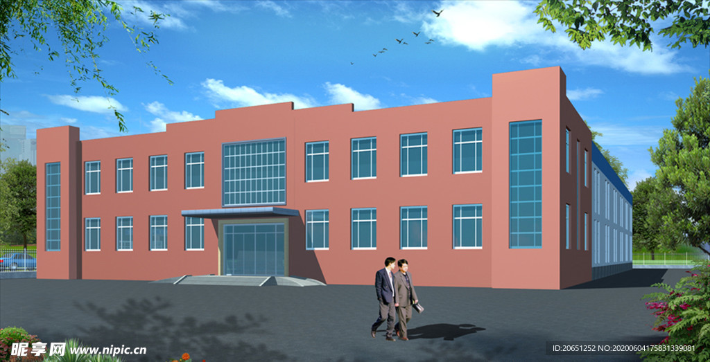 【效果图】二层办公楼