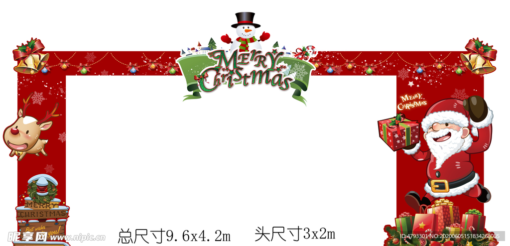 圣诞门头