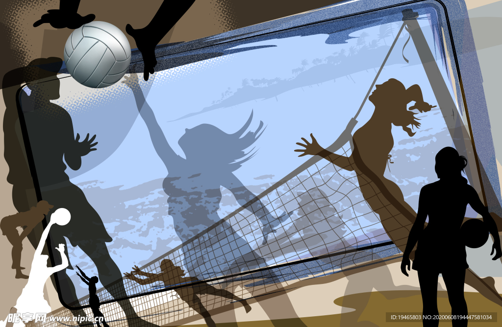 女子排球游乐场图片