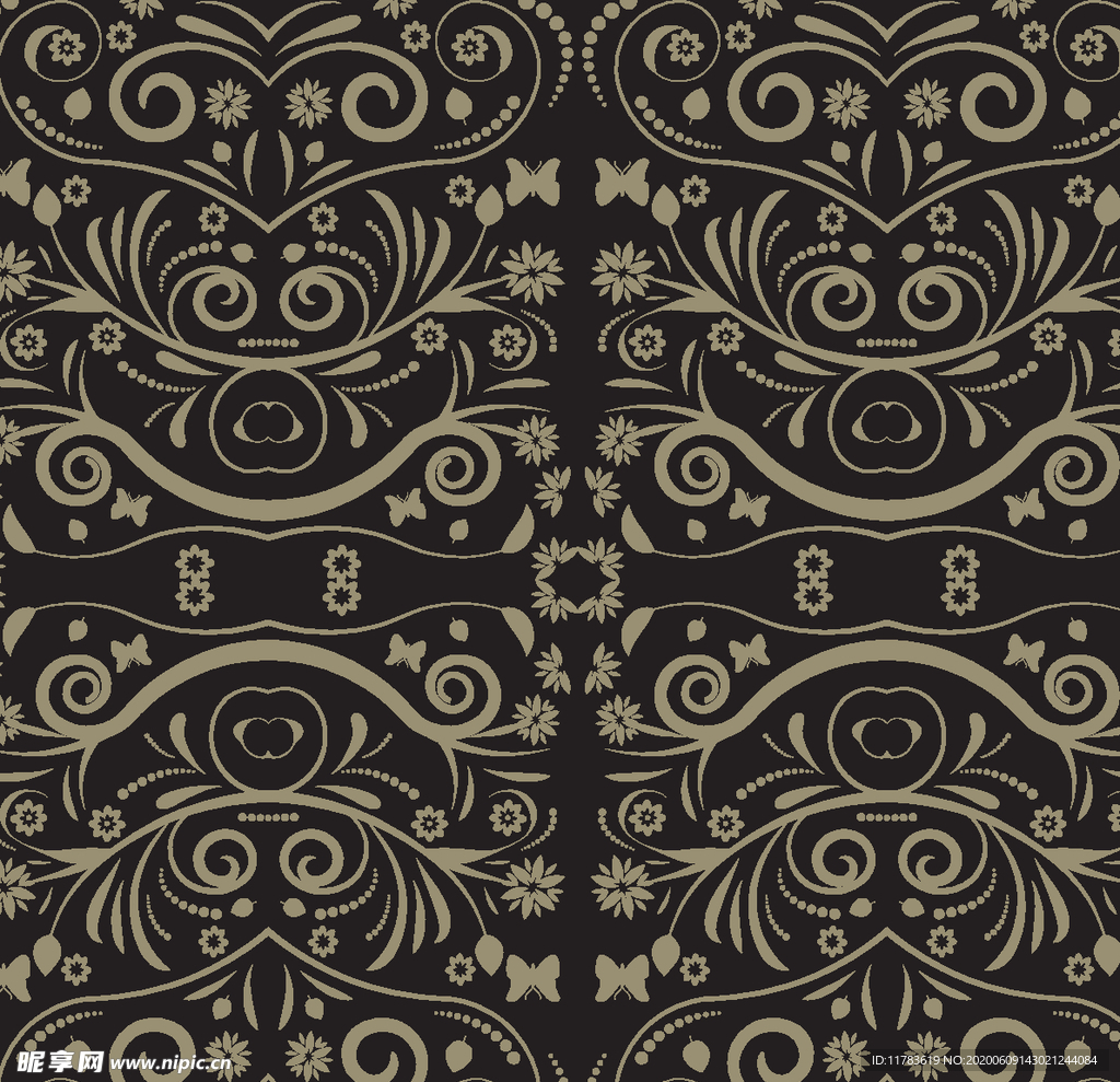 花纹花边背景底纹