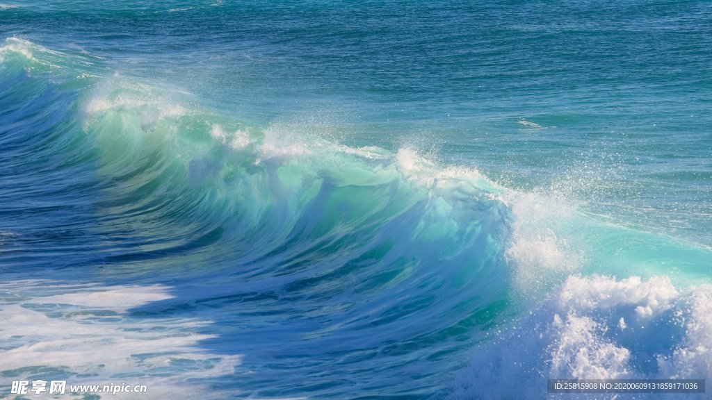 浪花海浪波涛波浪图片