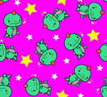 数码印花 无缝 循环满版恐龙