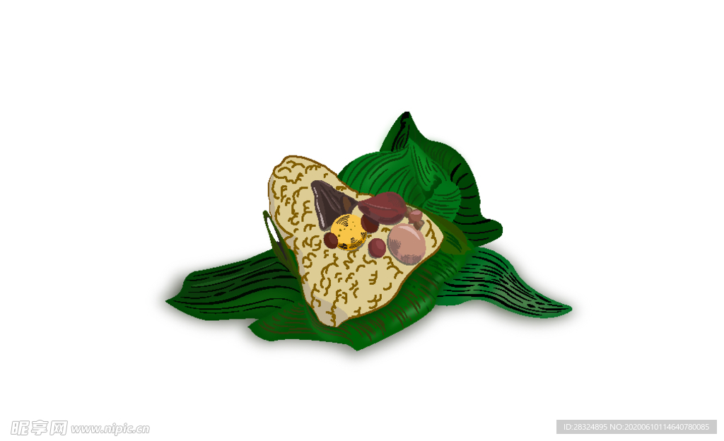 端午节糯米粽子素材