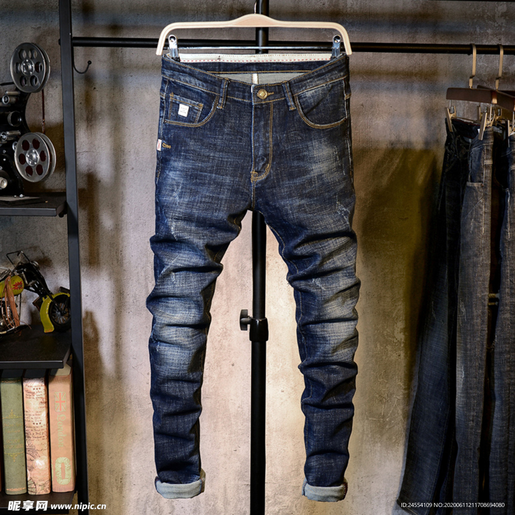 牛仔裤  小脚裤 秋季详情页