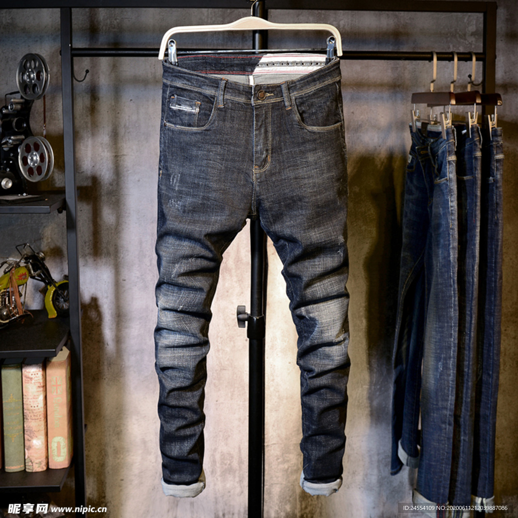 牛仔裤  小脚裤 秋季详情页