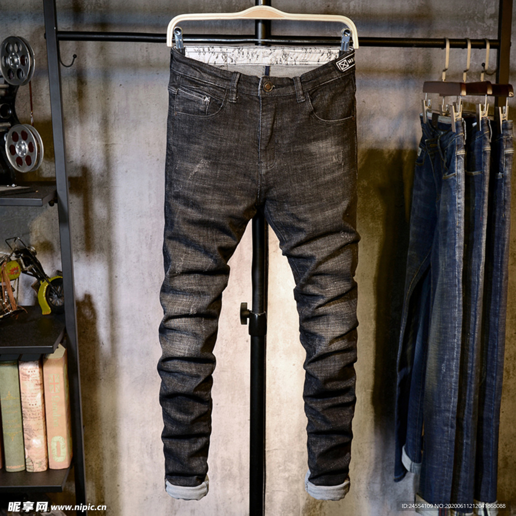 牛仔裤  小脚裤 秋季详情页