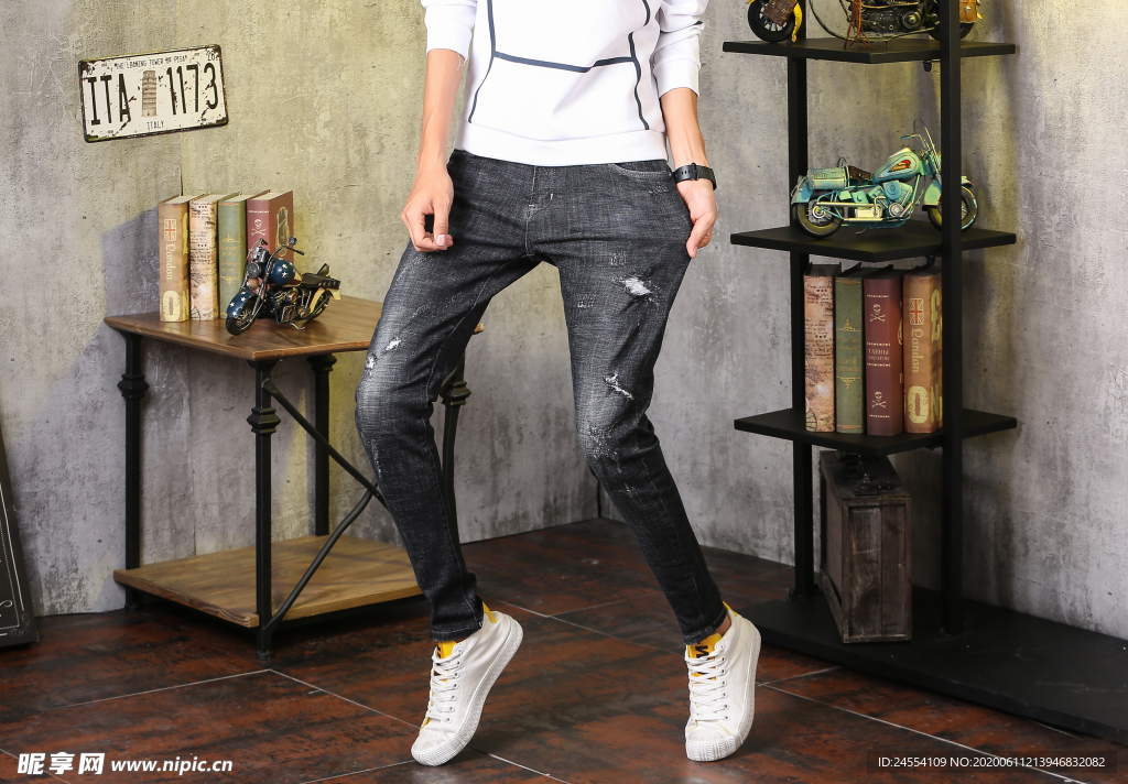 牛仔裤  小脚裤 秋季详情页