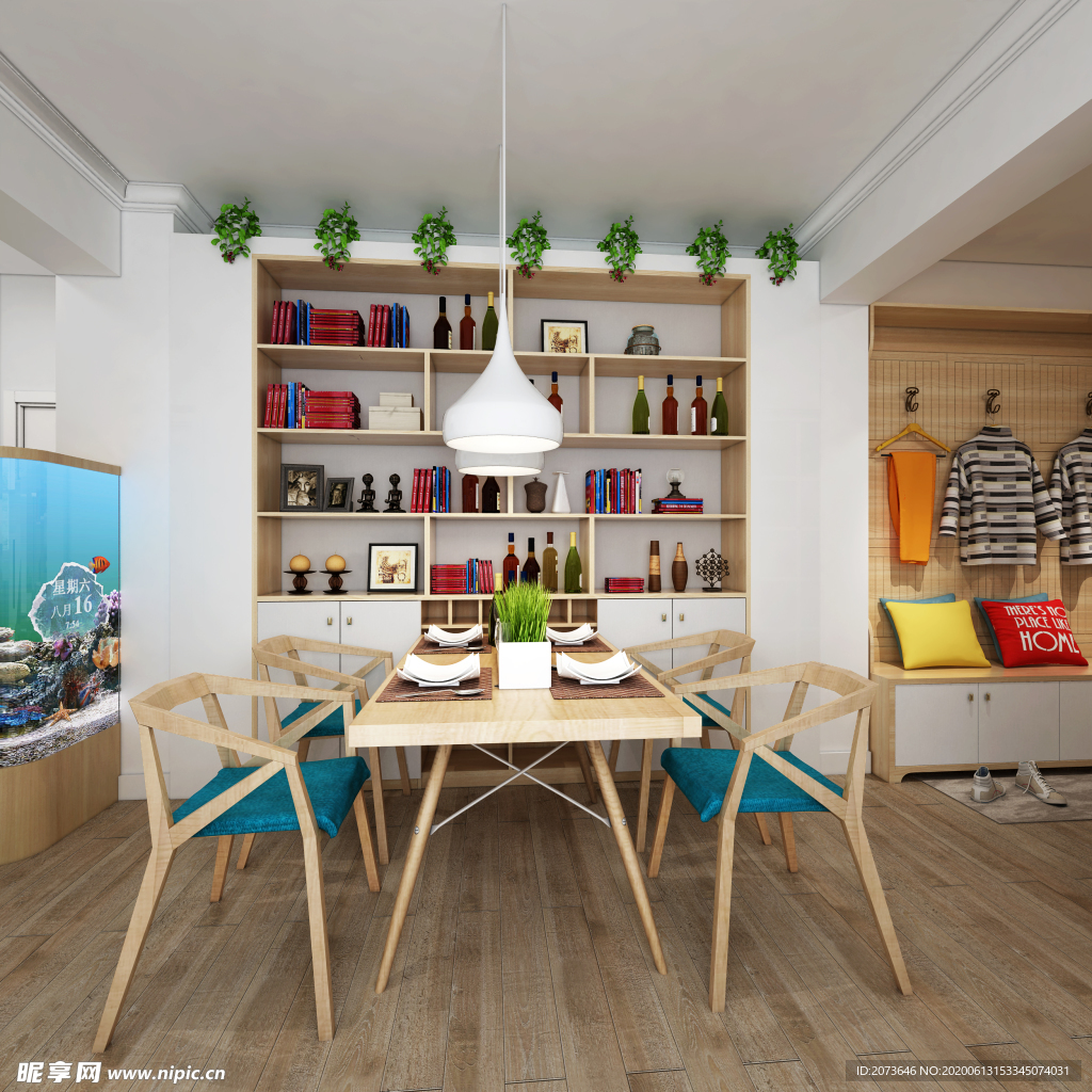 田园风小饭厅餐厅装修设计