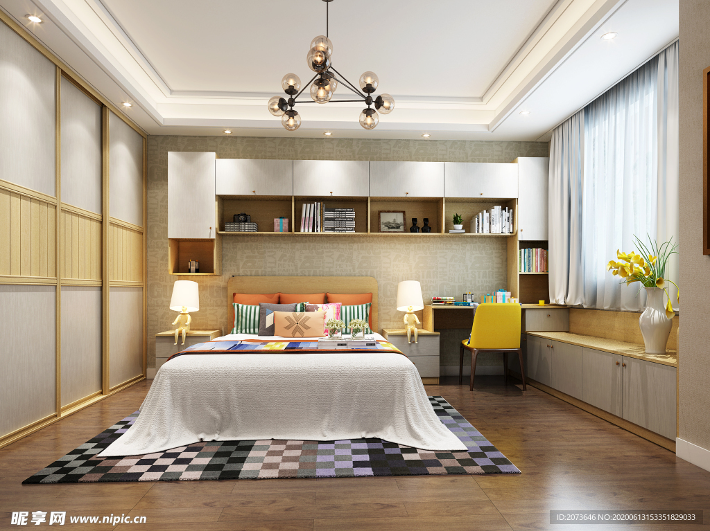 田园风格卧室装修设计