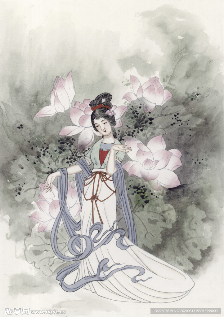 国画古代美人图