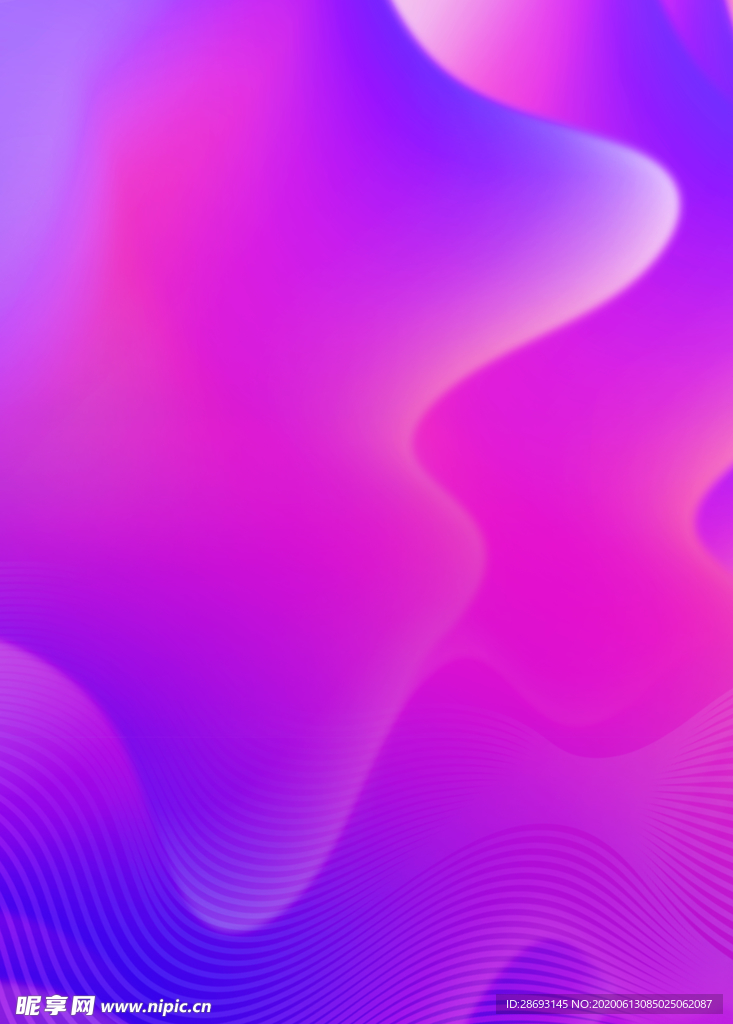 紫色渐变流体海报背景
