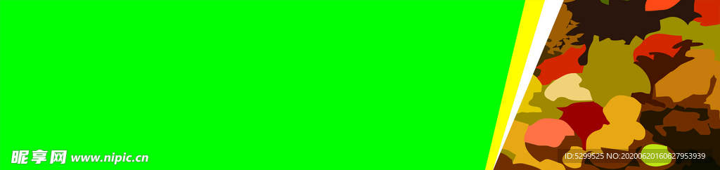 招牌底色绿色蔬菜水果背景