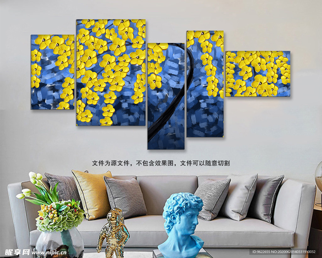 发财树油画装饰画