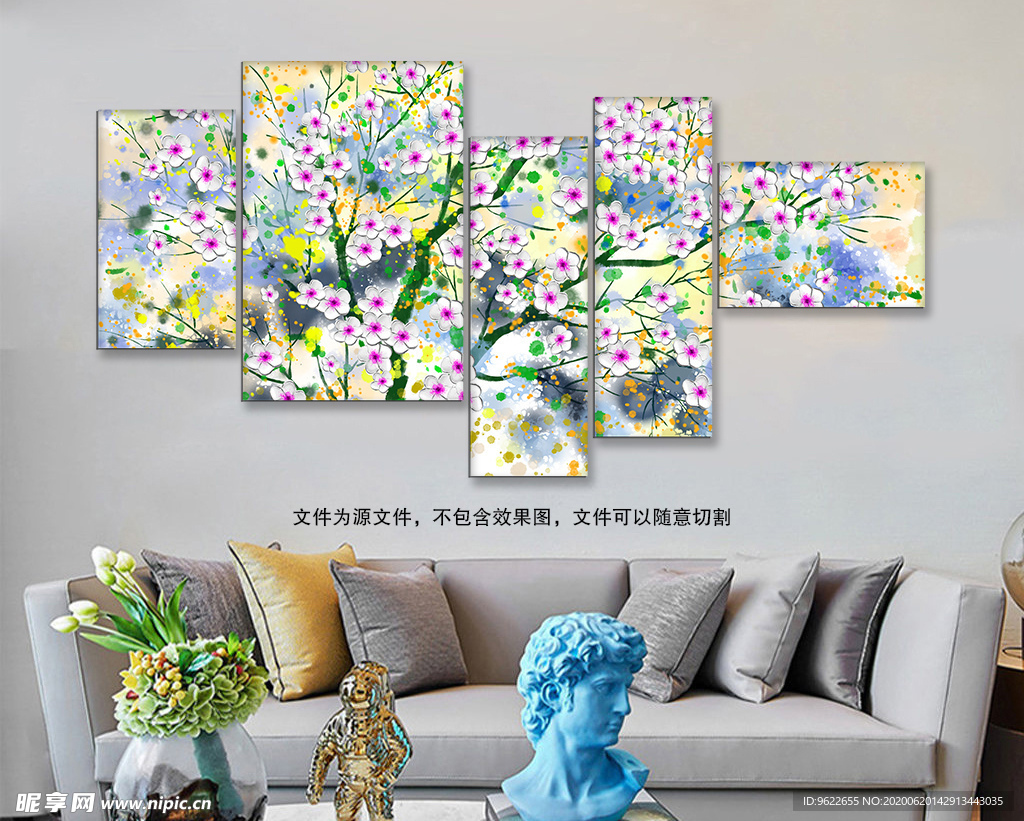 发财树油画装饰画