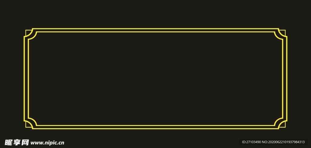 黄色边框