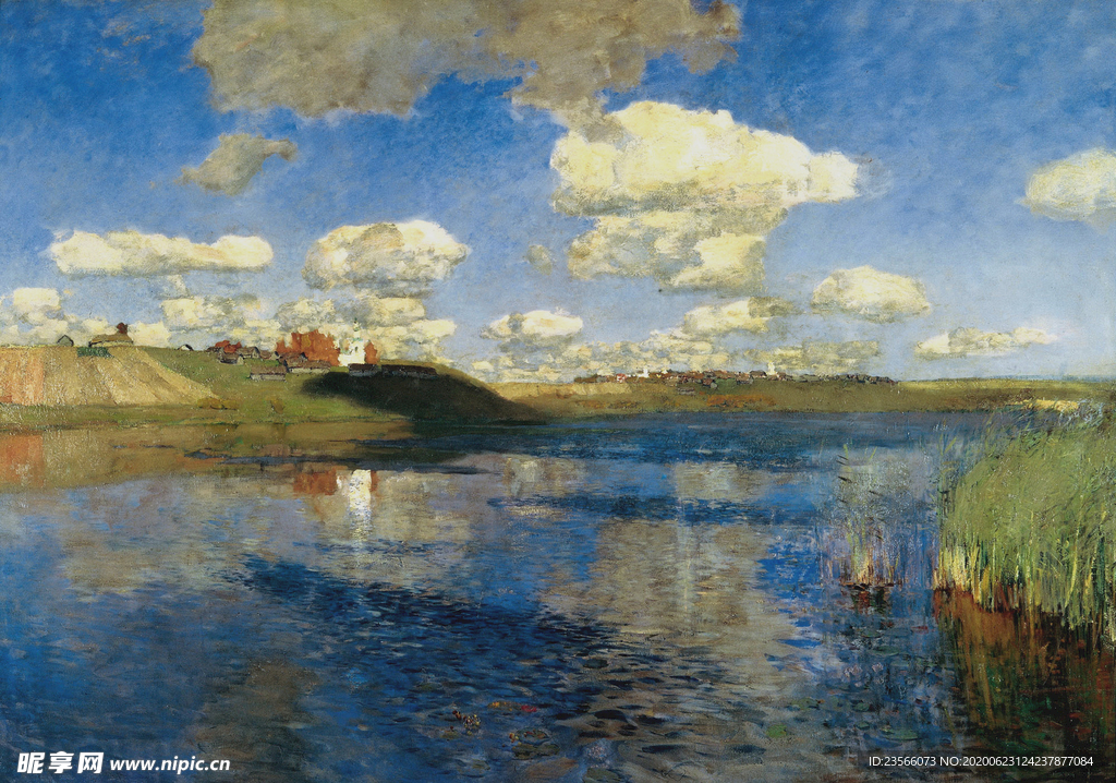 列维坦风景油画