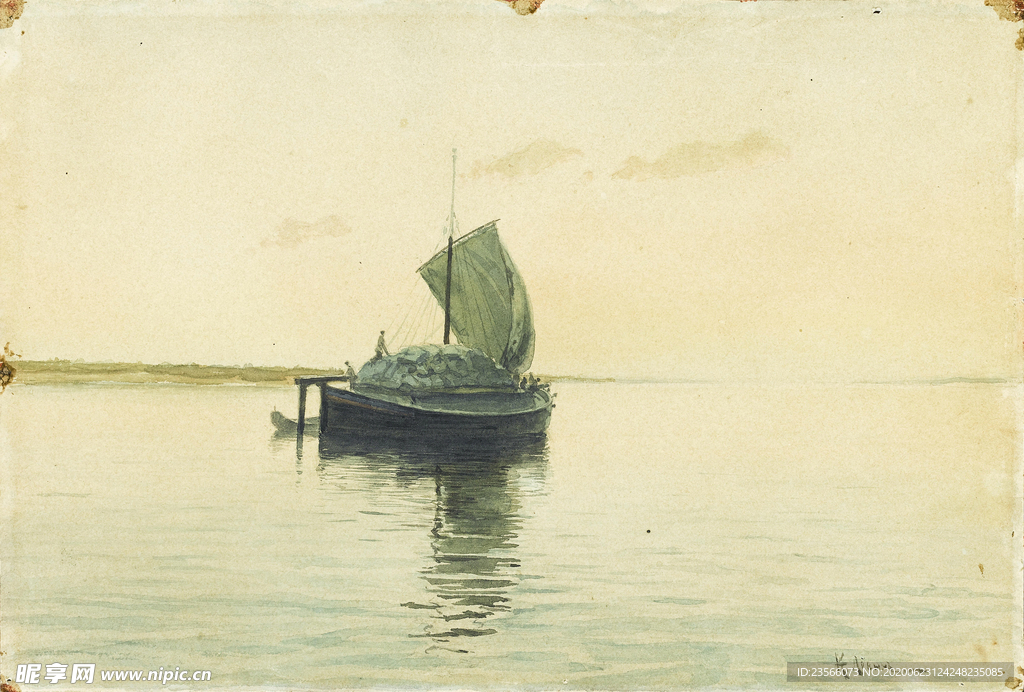 列维坦风景油画