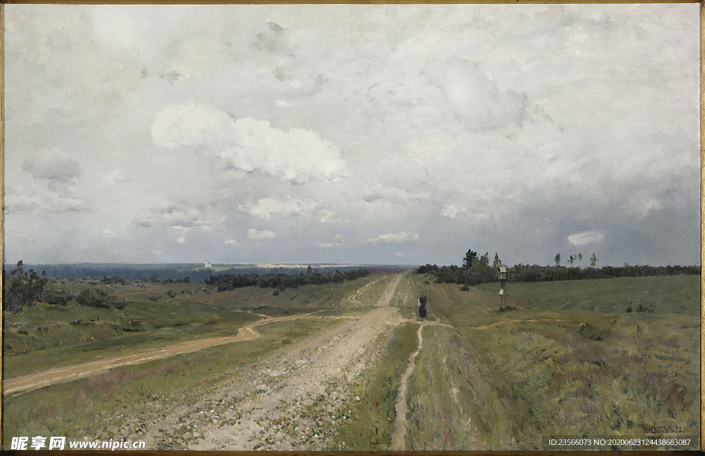 列维坦风景油画