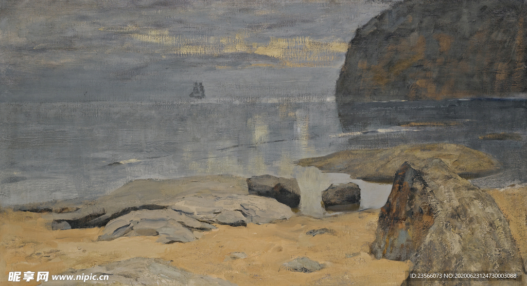 列维坦风景油画