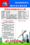 建筑起重机械设备公示牌