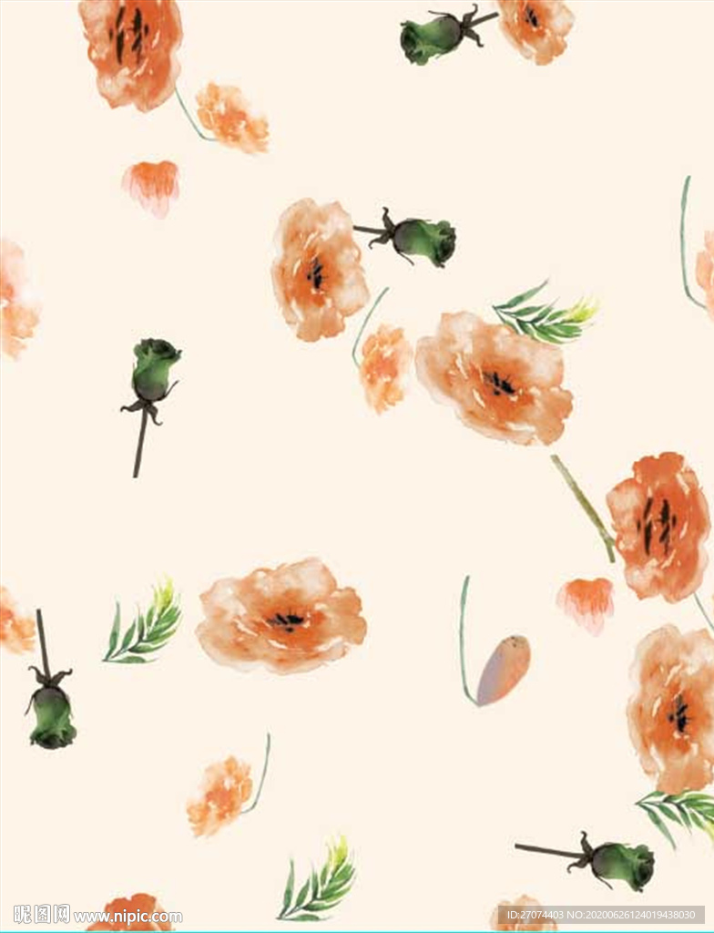 大牌花  手绘花