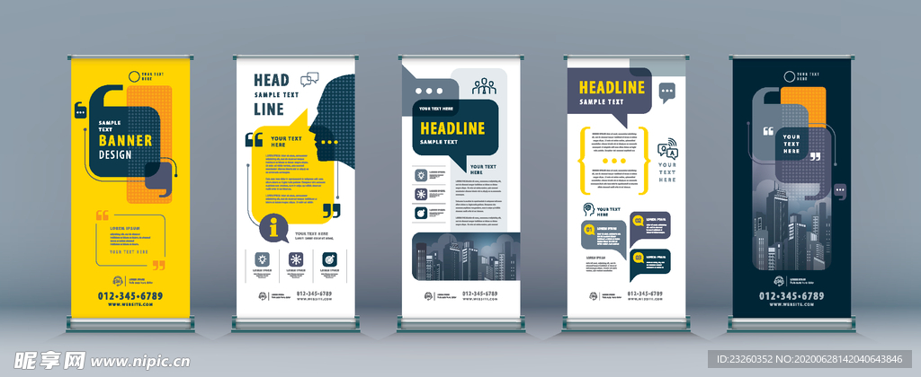 矢量易拉宝展板pop广告画册