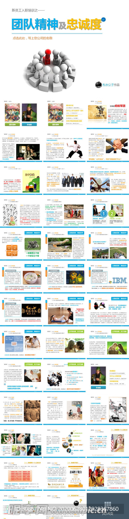 团队精神及忠诚度培训PPT模板