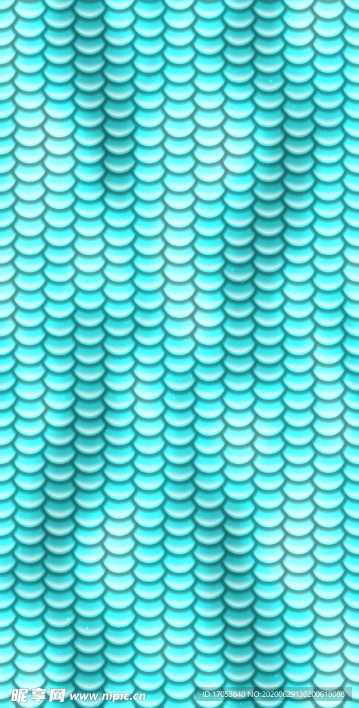 大牌 美人鱼   鱼鳞 扎染