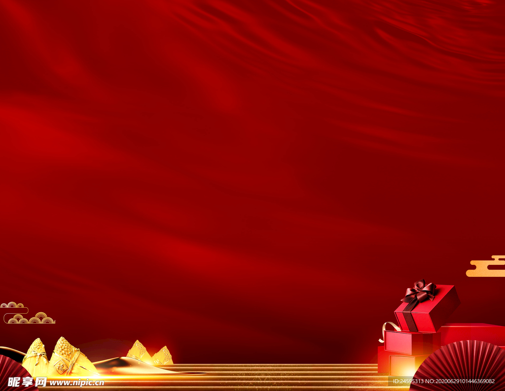 地产活动红色背景