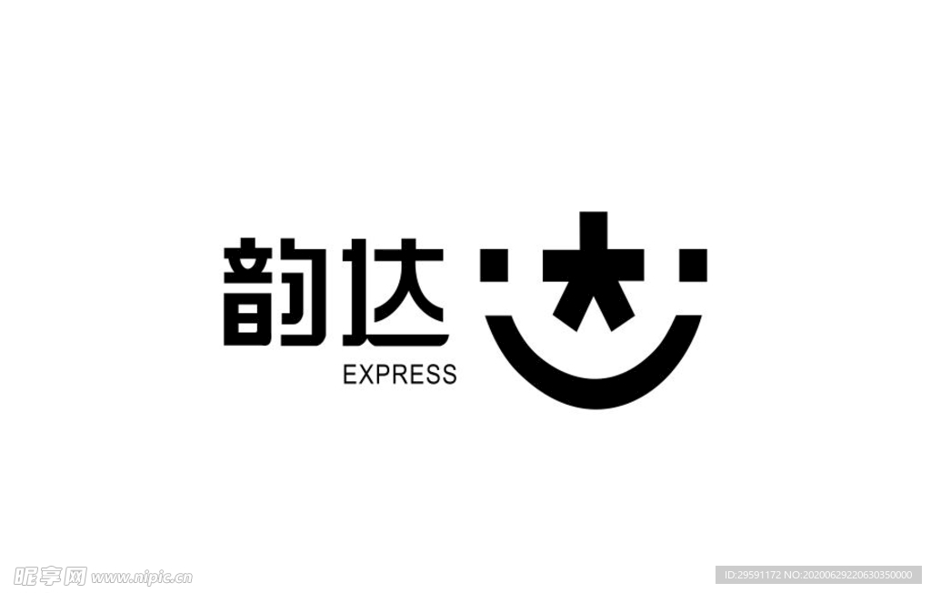矢量韵达快递logo