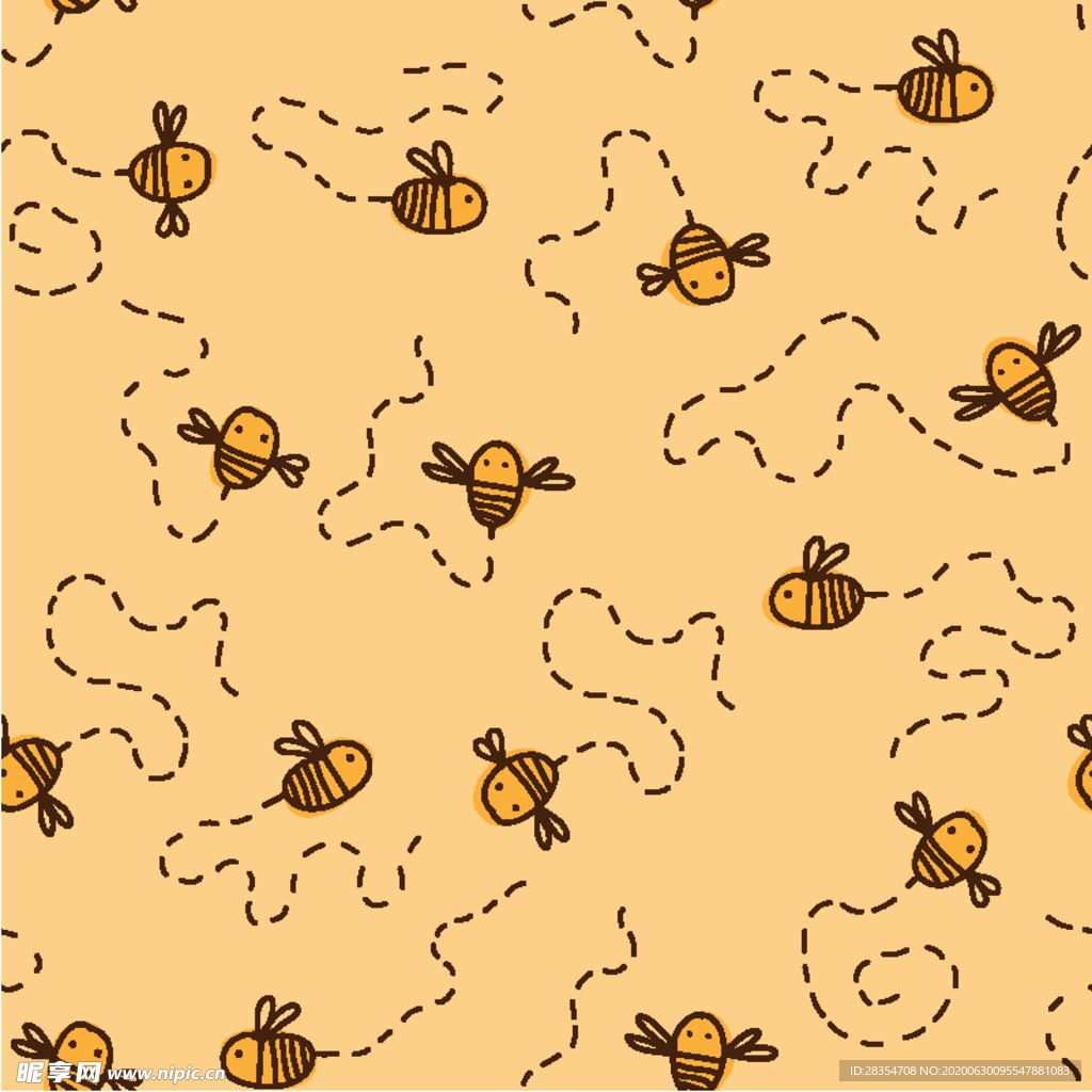 小蜜蜂 超萌卡通 简约 可爱