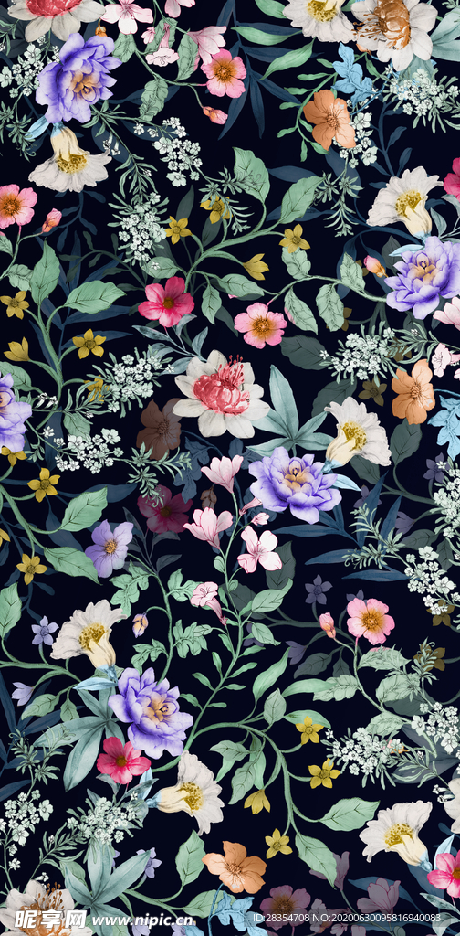 叶子花 潮流 小碎花