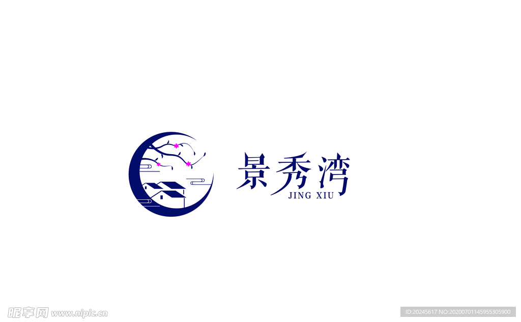 中式文艺风格房屋景区旅游标志